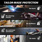 QeeLink Welding Jacket - Premium Flame Resistant (FR) Cotton Welding Clothes - Light Weight Welder Coat for Men & Women