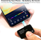 Mini Thermal Camera for Android, Small Thermal Imager for Smartphone, 512x384 Super IR Resolution, 256x192 IR Resolution, Infrared Camera for Home Inspection, HVAC, Automotive