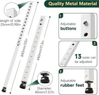 Adjustable Window Security Bars Vertical, Heavy Duty Sliding Patio Glass Door Lock Bar with Rubber Feet, 17-33 inch Window Safety Stopper for Up and Down Windows -White 1 PCS Patented