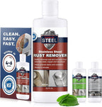 Stainless Steel Rust Stain Remover & Cleaner, Soft Cleanser, Safe for Food Areas, Non-Toxic for Appliances Perfect for Commercial Equipment, Refrigerator, Cybertruck and more (8.5 oz)