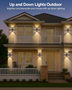 KIZON Dusk to Dawn Outdoor Lighting 2 Pack, Modern Outdoor Wall Light Black Exterior Lighting Fixtures Wall Mount with Bulbs Included, Cylinder Outdoor Sconce Lights for House Porch, ETL Listed