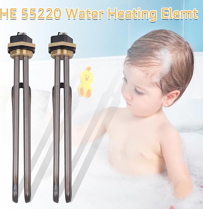Titanium HE 55220 Tankless Water Heater Heating Element, Screw in 5.5KW 220V Replacement Part. Compatible With Ecosmart ECO POU 6 ECO 8, ECO 11, and Eco smart Water Heater Heating Elements .（2Pcs）