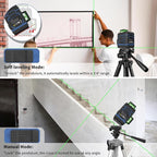 Laser Level 360 Self Leveling, 3 x 360° Cross Line Lazer Leveler Tool for Construction and Picture Hanging, Rechargeable Nivel Laser Outdoor, L-Magnetic Bracket Included