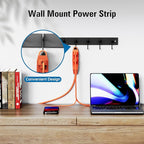 K KASONIC - 3-Feet 3 Outlet Extension Cord, UL Listed, 16/3 SJTW 3-Wire Grounded, 13 Amp 125 V 1625 Watts, Multi-Outlet Indoor/Outdoor Use, Orange