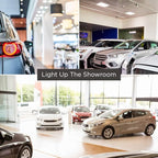 GoodBulb 4 Foot LED Tube 14 Watt T8 Medium Bi-Pin Base 5000K Cool White High Output 1800 Lumens 82 CRI Type A+B Hybrid Car Dealership Lighting 25 Pack