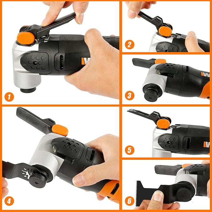 100Pcs Oscillating Saw Blades, 1-3/4" Quick Release Multi Tool Blades Kits Universal Oscillating Tool Blades Wood Plastic Multitool Blades Compatible with Dewalt Ryobi Makita Bosch Craftsman