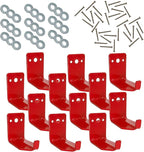 Fire Extinguisher Mount, Wall Hook, Fire Extinguisher Bracket up to 40 lbs Extinguishers, Suitable for Big and Small fire (12 Brackets)