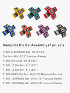 AMZCNC 71500 Hydraulic A/C Hose Crimper Kit - Handheld Crimping Tool Set with Snap-On Dies for Air Conditioning Hose Repair