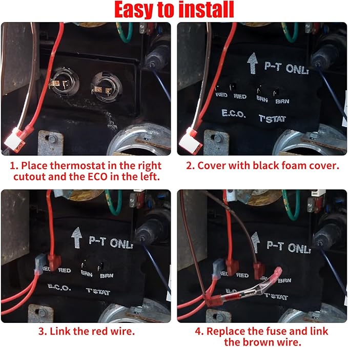 2 PCS RV Water Heater Thermal Cutoff Kit - Replacement Parts Thermal Fuse - Compatible with Atwood 91447 93866 Models # GCH6-4E GCH6-6E G6A-7E G6A-8E GC6AA-9E GCH10A-2E G610-3E GH610-3E XT Series