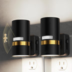 L LOHAS LED Motion Sensor Night Light Plug in, Night Lights Plug into Wall with Adjustable Brightness, 5000K Daylight White, 1W Energy-Saving Nightlight for Bathroom Bedroom Kitchen Hallway, 2 Pack