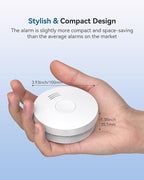 SITERWELL Smoke Detector, Smoke Detector 10 Year Battery with Photoelectric Sensor, Fire Alarm with Low Battery and Fault Warning for House and Bedroom, UL217-9th Listed, GS525A, 3 Packs