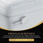 RAVINE Premium Modern Luxury Universal Toilet Handle Replacement, Majestic Collection. Toilet Lever Replacement, Easy Install (Chrome, Front Mount)