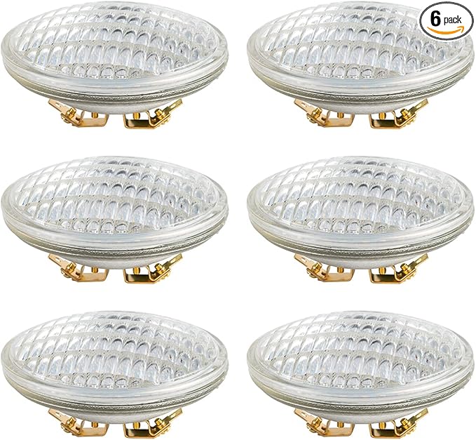 PAR36 LED Landscape Lighting 12W 1200LM(Eq to 100Watt Halogen) 12V-36V Warm White 3000K Waterproof, PAR36 Flood Light 12V Multipurpose Base Light Bulb,6 Pack
