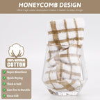 Nialnant 8PCS Dish Cloths,100% Cotton Soft Absorbent Cleaning Rags,Quick Drying Dish Towels for Kitchen,Washing Dishes-Little Yellow-12x12in