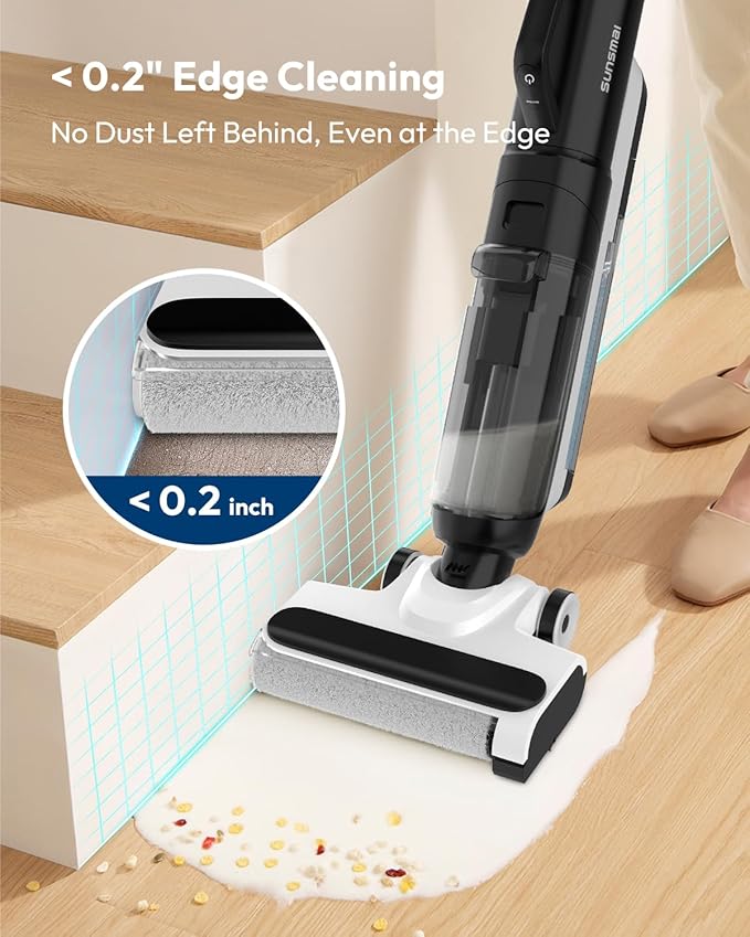 Cordless Wet Dry Vacuum Combo – 5-in-1 Lightweight Self-Propelled Mop & Vacuum for Hard Floors & Carpets, All-in-One for Whole-Home Cleaning