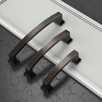 Asidrama 10 Pack 10 Inch(254mm) Oil Rubbed Bronze Kitchen Cabinet Handles, Cabinet Pulls Kitchen Cabinet Hardware for Cupboard Drawer Pulls
