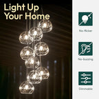 ALAMPEVER 800LM Super Bright Dimmable LED Light Bulb, E26 LED Bulb 100 Watt Equivalent, B11 5000K Daylight White LED Candelabra Bulb, 5.5W, 12 Pack