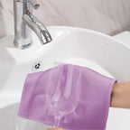 6 Pack Microfiber Glass Cleaning Cloth, 16 Inch X 16 Inch, Lint Free Quickly Clean Window, Glasses, Windshields, Mirrors, and Stainless Steel, Pink