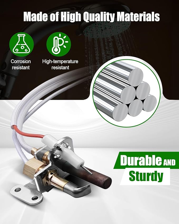 Pilot Burner Assembly Replacement Kit Fit for Rheem Ruud Richmond Water Heater for kit SP20824 SP20754 SP21058