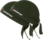 ARCCAPTAIN 2PC Welding Doo Rag, Welding Cap, Protective Welders Cap, Welding Hats for Men, Fireproof Cotton and Durable for Safety, Olive-green, XL