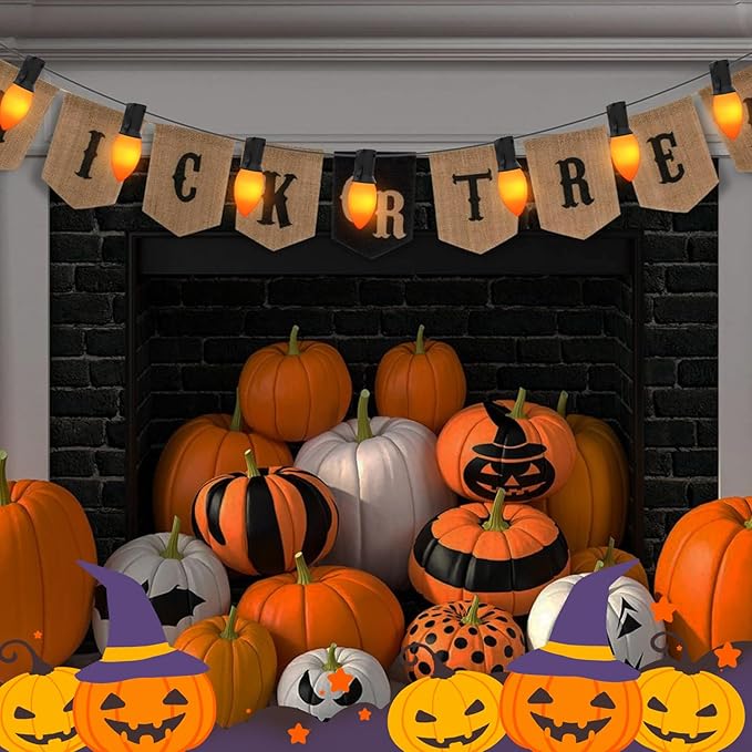 C9 Orange Light Bulb, 25 Pack Incandescent Halloween Light Bulbs for C9 Outdoor String Lights, Christmas Tree Decor, Halloween String Lighting, C9/E17 Candelabra Base, 7 Watt