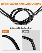 10 Gauge Wire, 10 AWG 2 Conductor Electrical Wire, Flexible/Oxygen-Free Tinned Copper/Stranded PVC 10/2 Cord for Automotive, Marine, LED Strips, Solar, RV, Lighting (50FT)