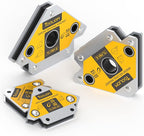 TOOLIOM Arrow Welding Magnets 4Pcs 25LB & 50 LB Strong Hold Magnetic Welding Holder Welder Magnet Set Welding Accessories