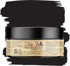 Dixie Belle Paint Company Chalk Finish Furniture Paint - Caviar (4oz) - Matte Black Chic Chalk Mineral DIY Furniture Paint