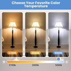 VOLIVO 50 Pack A19 LED Light Bulbs, 5000K Daylight, 60W Equivalent, Efficient 9W, 800 Lumens, Energy Saving LED Bulb, E26 Base, Non-Dimmable, UL Listed and FCC Certified, for Bedroom Living Room Home