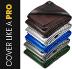 PROTARP Extra Heavy Duty 16 Mil Tarp Cover, Waterproof, UV Resistant, Rip and Tear Proof, Poly Tarpaulin with Reinforced Edges for Roof, Camping, Patio, Pool, Boat. (White 20′ X 20′)