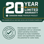 Corro-Protec Powered Anode Rod for Bradford White Water Heater and Hot Water Outlet Installation, Eliminates Rotten Egg/Sulfur Smell within 24 hours and Stops Corrosion Inside Tank, 20-Year Warranty