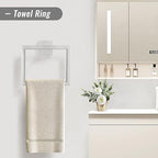 YACVCL Towel Bar Set, 10 Pieces Bathroom Hardware Set Brushed Nickel Bathroom Accessories, SUS304 Stainless Steel Towel Racks Holder Set Wall Mounted 23.6 Inch