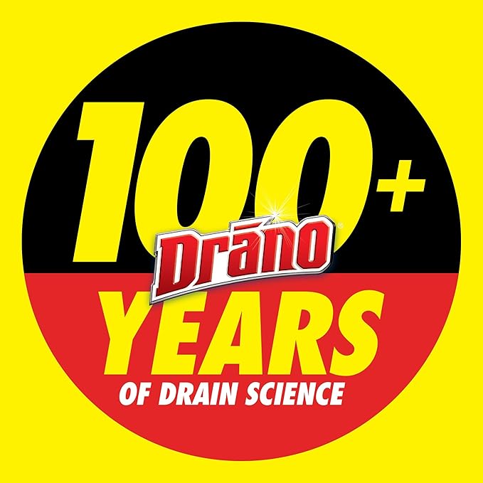 Drano Kitchen Granules Drain Clog Remover and Cleaner, Unclogs Blockage from Grease or Cooking Oil, Commercial Line, 17.6 Oz