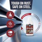 Stainless Steel Rust Remover and Stain Cleaner | NSF Approved | Non-Toxic & Food Safe | Quickly Cleans Commercial Equipment, Appliances, Grills, Sinks, and Tools – 4 oz