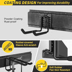 64 Inches Garage Storage, Garage Organization, Wall Mount Garden Tool Organizer, Max 620lbs Adjustable Metal Hooks, Yard Shed Rack, Tool Holder for Hanging Rake Broom Mop Snowboard, Home Gift