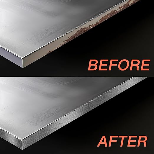 GSCIT Club Grey Silver Edge Banding, 1 1/2 Inch x 50ft Aluminum Brushed Edge Banding PVC Edge Trim for Cabinet Repair Furniture