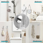 Chrome Bathroom Hardware Set,10 Pieces Towel Bar Towel Holder Set Includes Towel Bar, Toilet Paper Holder,Towel Ring and Towel Hook Wall Mount Bathroom Accessories Towel Racks for Bathroom