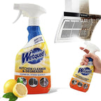 WETQUEEN All Purpose Cleaner Spray, Powerful Kitchen Degreaser Foam Spray, Stubborn Stains Cleaner for Kitchen, Bathroom, Cooker, Countertops, Tiles, Dual-Spray Nozzle, Lemon Scent, 16.91 Fl Oz