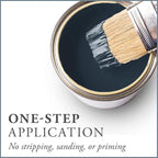 AMY HOWARD AT HOME Chalk-Based One Step Paint for Furniture, Cabinetry, Decor, Finish, and More | No Stripping, Sanding, or Priming | Dark Base | 32 Ounce | Lady Singing Blues