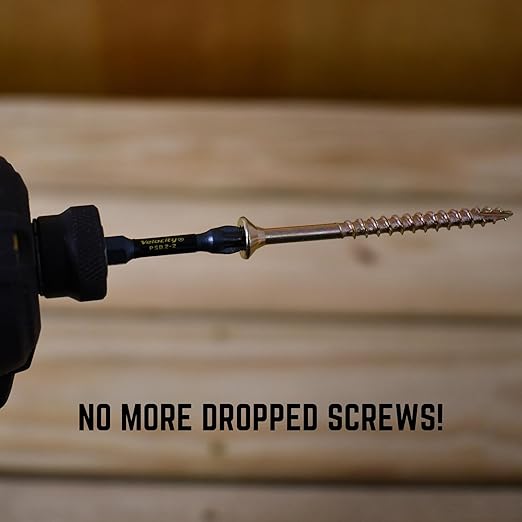 Velocity Interior 1 Inch Wood Screws Contractor Pack (Size #8, 840 Pcs) – Self Tapping Screws with Phillips Bits, Stick Tight Technology, Carbon Steel with Zinc Plating, Durable Storage Organizer