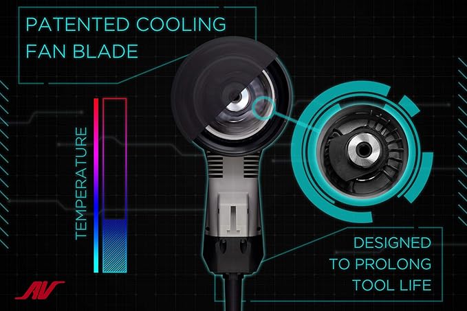AirVANTAGE 5" Palm-Style, 2nd Generation Advanced Electric Sander Non-Vacuum with Low-Profile Pad (3/32- PSA Vinyl)