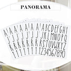 8 Sheets Vinyl Letter Stickers Waterproof Self Adhesive Letter Numbers Alphabet Modern Mailbox Numbers Sticker for Back to School DIY Mailbox House Home Business Address(2 Inch,Black)
