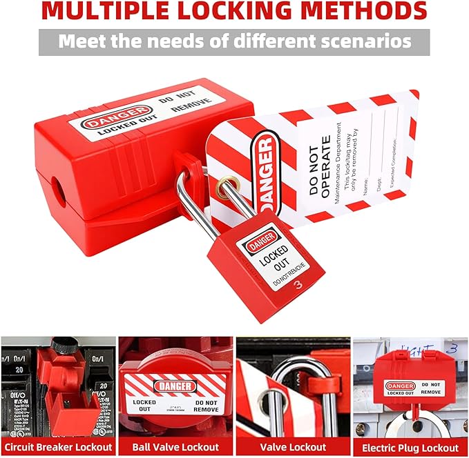 Lockout Tagout Kit，Lock Out Tag Out Kits Electrical，Lockout Kit，Electrical Lockout Tagout Kit，Industrial Lockout Tagout Kit，Lock Out Tag Out，Loto Locks