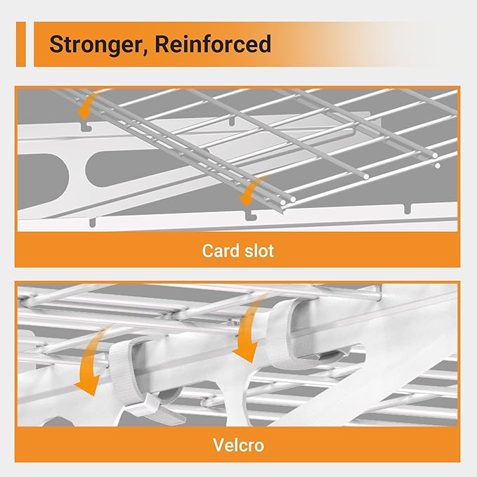 2x4 ft Garage Shelving, 2-Pack Wall-Mounted Shelves for Garage, Kitchen, Pantry Storage, 400 lbs Total Load Capacity Wall Shelving, White