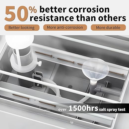 Wood Screws 3-1/2 Inch, FIXLINK Deck Screws #10 x 3-1/2", 310 PCS, Epoxy Coated, T25 Star Bit Above 1500 Hour Salt Spray Coating Outdoor Decking Screws Excellent Rust Resistant for Wood Fence, Brown