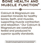 Nature's Way Calcium & Magnesium Mineral Complex, Supports Bone Health*, 750 mg per serving, 100 Capsules