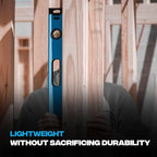 OX Tools Trade Series 8ft Non Magnetic Box Beam Levels - 96 inch Level Aluminum Body Level Hand Tools - Magnified Vials, Shock Absorbing End Cap, Soft Grip Handle Leveler Tool OX-T024224