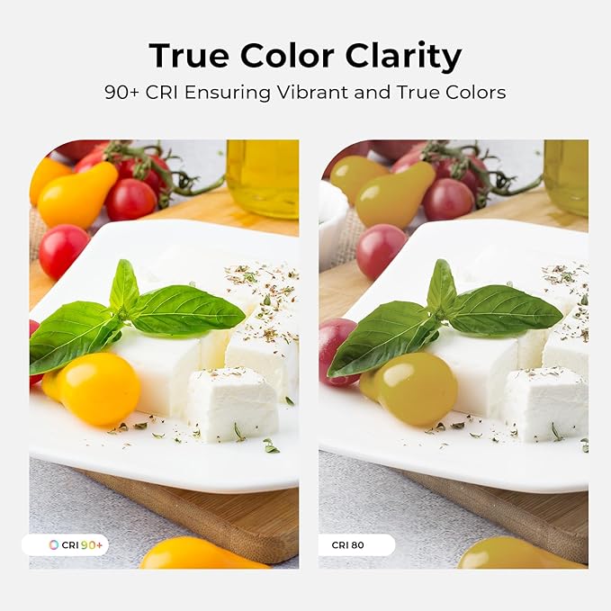 Dimmable E26 LED Bulb 6W, 60 watt Equivalent, A19 Clear Glass LED Light Bulb 5000K Daylight, Vintage LED Edison Bulbs for Ceiling Fan, 90+CRI, 600LM, 6 Pack