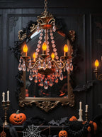 C9 Ceramic Halloween Replacement Bulbs, 25 Pack Orange Light Bulbs for E17 Candelabra Base Outdoor/Indoor String Lights, 7 Watt