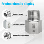 2 pieces NPT1/2 Female to NPT1/2 Male adapter,Reducer Adapter, Fabricate of 304 Stainless Steel.